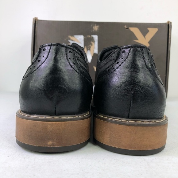 Vance Co Warren Black Oxford Dress Shoes - Picture 6 of 9